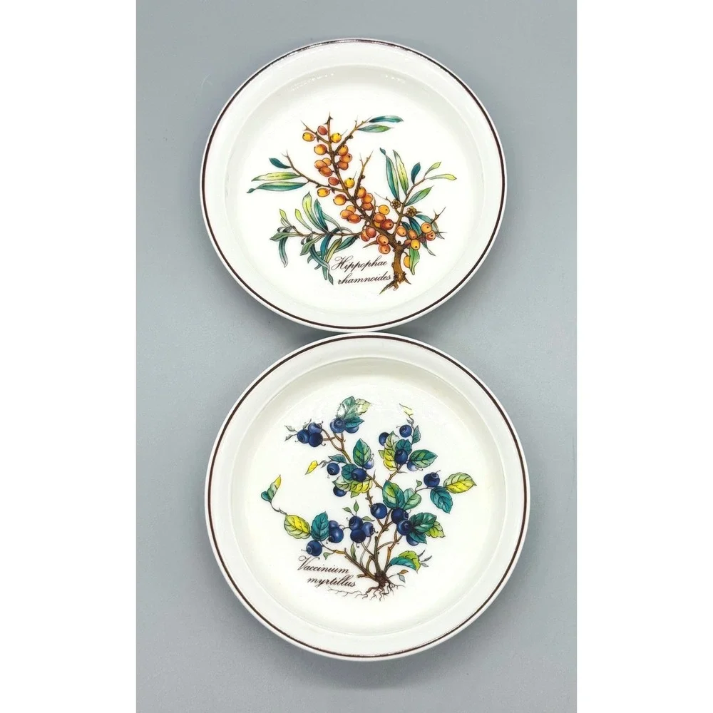 Villeroy Boch Botanica Tart Dish Vaccinium Myrtillus Hippophae Rhamnoides Lot 2